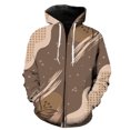 thumbnail image 1 of Sudadera con capucha y cremallera para hombre, diseño abstracto de hojas de plantas, unisex, de gran tamaño, estilo hip hop, con capucha, para primavera, 1 of 6