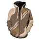 thumbnail image 1 of Sudadera con capucha y cremallera para hombre, diseño abstracto de hojas de plantas, unisex, de gran tamaño, estilo hip hop, con capucha, para primavera, 1 of 6