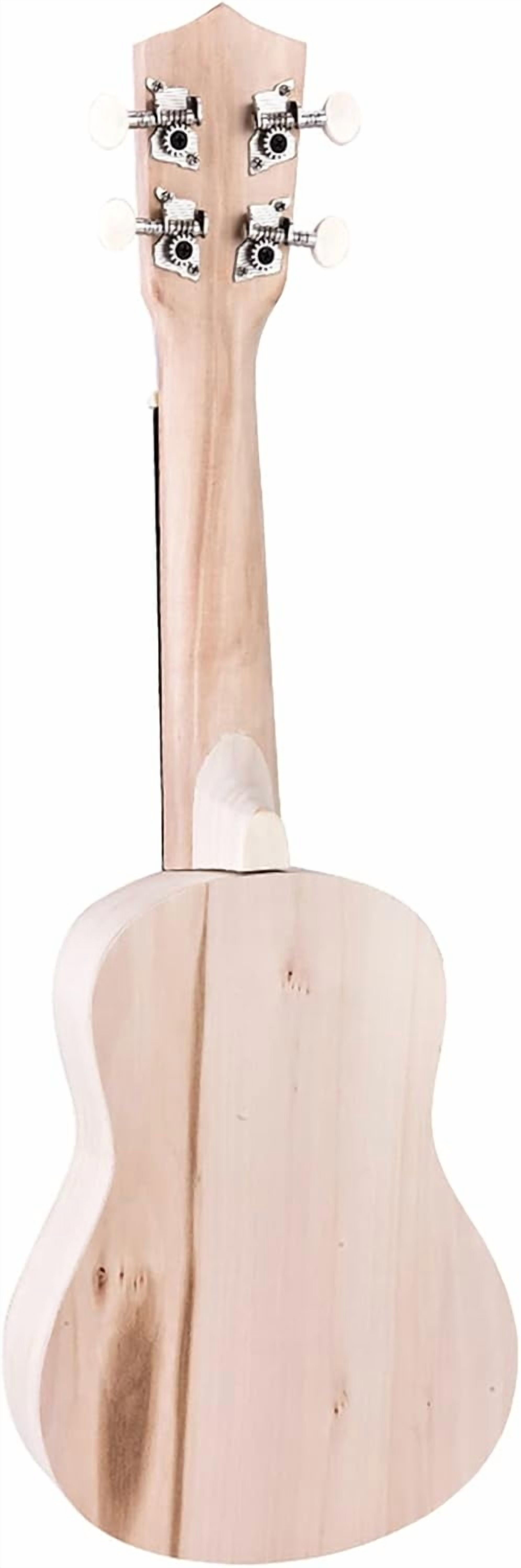 DIY Ukulele Kit, 21 Inch Basswood 4 String Guitar Build Your Own Ukulele Kit DIY Musical Instruments for Adults Beginners