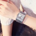 thumbnail image 4 of Reloj de pulsera cuadrado con diamantes de moda para mujer Reloj sencillo, 4 of 6