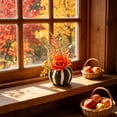 thumbnail image 5 of WNEXOPE Artificial Pumpkin Maple Leaves Arrangement, Fall Table Centerpiece Decor for Thanksgiving Halloween Party, Handcrafted Home Ornament, 5 of 6