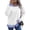 White, variant on WIZUTIZ Women's Fake Two-Piece Striped Sweatshirt Long Sleeve Layered Look Crew Neck Pullover Top for Fall