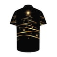 thumbnail image 2 of Men's Christmas Tree Printed Shirt Ugly Christmas Shirts Short Sleeve Button Down Shirt Xmas Blouse Santa Claus Snowflakes Novelty Sweatshirts Xmas Costume Casual Loose Plus Size Shirts, 2 of 5