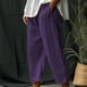 thumbnail image 1 of Pantalones capri Augper Fashion de verano para mujer, informales, holgados, con bolsillos y cintura elástica, 1 of 6