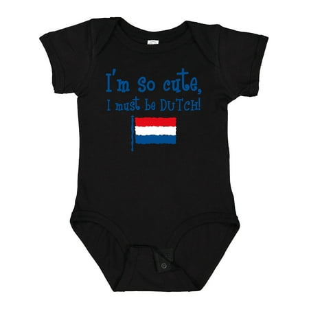 

Inktastic So Cute Dutch Gift Baby Boy or Baby Girl Bodysuit