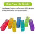 thumbnail image 2 of Weekly Pill Organizer 3 Times A Day, Pill Holder Box 7 Day, Daily Pill Organizer Case For Vitamins/fish Oils/supplements, 2 of 3
