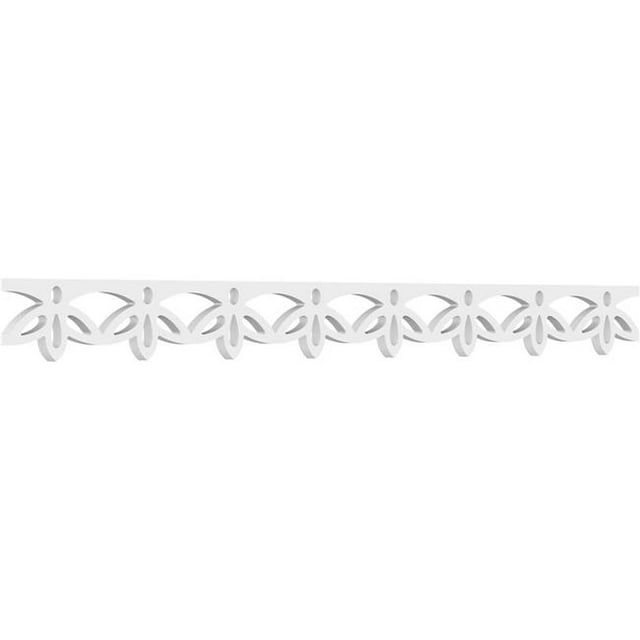 Ekena Millwork RUNP04X0625X48UND 4 x 48 Po. Pitch 0.62 Po. Bordure de Course en PVC de Qualité Architecturale
