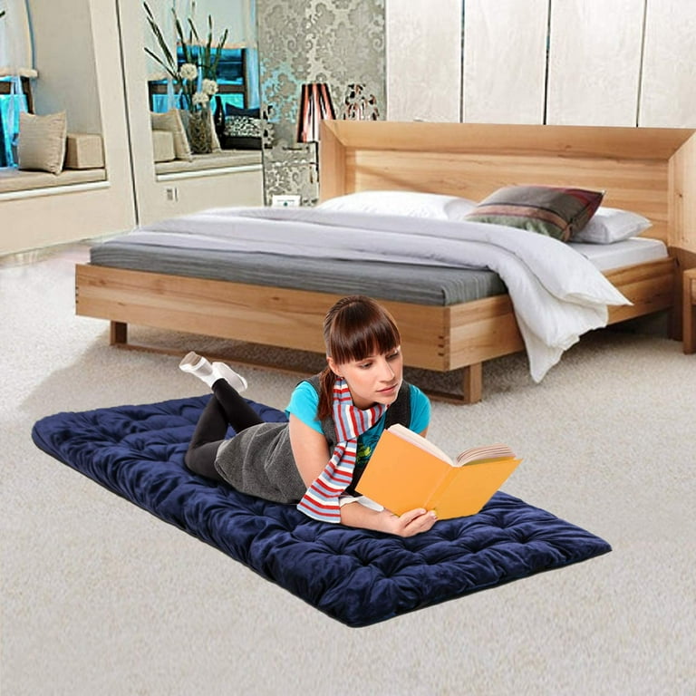 RedSwing XL Cot Mattress Pad Cot Pads for Camping 1.5 3.2 Thick Cotton Camping Cot Mattress Pads Soft and Comfortable Blue Grey