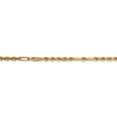 thumbnail image 3 of 14K Yellow Gold bracelet Rope chain Diamond-cut 24 in 3 mm, 3 of 5