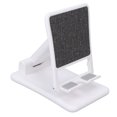 thumbnail image 2 of Soporte portátil plegable para teléfono móvil con altura y ángulo ajustables para tabletas, color blanco, 2 of 10