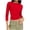 Red, variant on Dagugfen Sports Casual Tops for Women Fitness Stretchy Crew Neck Spandex Tops Daily Wear Base Layer Shirts