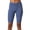 Indigo, variant on Terry Bike Bermuda Shorts Women Padded | Hi-Rise High Waisted Bottoms for Womens Cycling | 11" Long | Fleet Air Chamois
