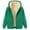 Green, variant on Arlun Womens Sherpa Lined Hoodies Jacket Full Zipper up Warm Pullover Sweatshirts Long Sleeve Solid Color Drawstring Fall Winter Casual Hooded Tops with Pockets XL