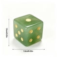 thumbnail image 3 of Mahjong Dice,D6 Dice,Natural Crystal Mahjong Dice Set, 6 Sided Substantial Weight Decorative Gemstone Dice, Perfect Mahjong Hostess Gift(Green A 0.6IN), 3 of 7