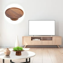 CATIEBYE 1Pc Wood Cake Display Stand Assorted Color Round Tall Base For Dessert Table Weddings And Birthday Parties