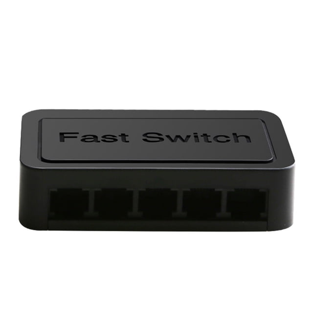 5 Ports 10/100 Mbps Non Gérés Switch Plug And Play Network Switch par PEPISKY, avec Cinq Ports Adaptatifs RJ45 avec Négociation Automatique et Prise en Charge MDI/MDIX. Conforme aux Normes IEEE802.3, Incluant la Technologie Ethernet (EEE) Écoénergétique. Conception Compacte Noire avec Voyants Indicateurs pour la Liaison Portuaire et l'État de Transfert de Données. Idéal pour les Petits Bureaux à Domicile et les Environnements de Taille Moyenne.