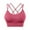 Watermelon red, variant on Seductiva Clearance Womens Seamless Wireless Supportive Bra Womens Cross Back Sport Bras Padded Strappy Criss Cross Cropped Bras for Yoga Workout Fitness Bras