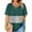 #285-Army Green, variant on ICHUANYI Women Oversized T Shirts V Neck Plus Size Short Sleeve Fashion Print Tees Casual Tunic Summer Tops
