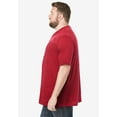 thumbnail image 3 of KingSize Men's Big & Tall Shrink-Less Lightweight Henley T-Shirt, 3 of 5