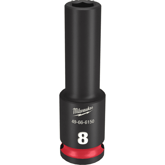 Milwaukee Tool SHOCKWAVE Impact Duty 3/8"Drive 8MM Deep 6 Point Socket