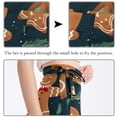 thumbnail image 3 of Gingerbread Man Chiffon Summer Beach Dress for Women with Polyester Straps, 3 of 6