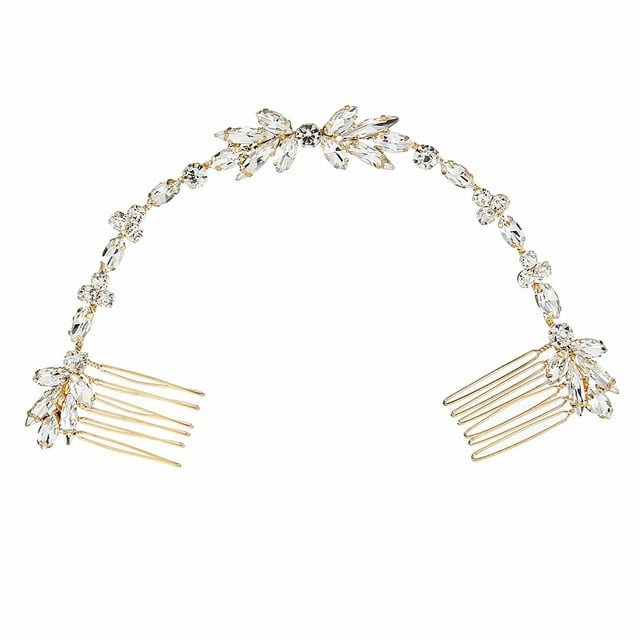 Diadema de cristal, tocado nupcial, accesorios para el cabello con diamantes de imitación y perlas para boda de mujer