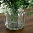 thumbnail image 5 of Nearly Natural Forest Fern Artificial Floral Arrangement with Vase - 17" - Green and Clear, 5 of 7