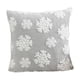 thumbnail image 2 of Funda de almohada navideña con copos de nieve de terciopelo y árbol de Navidad, borde de cojín, decoración navideña, funda de cojín, 2 of 6