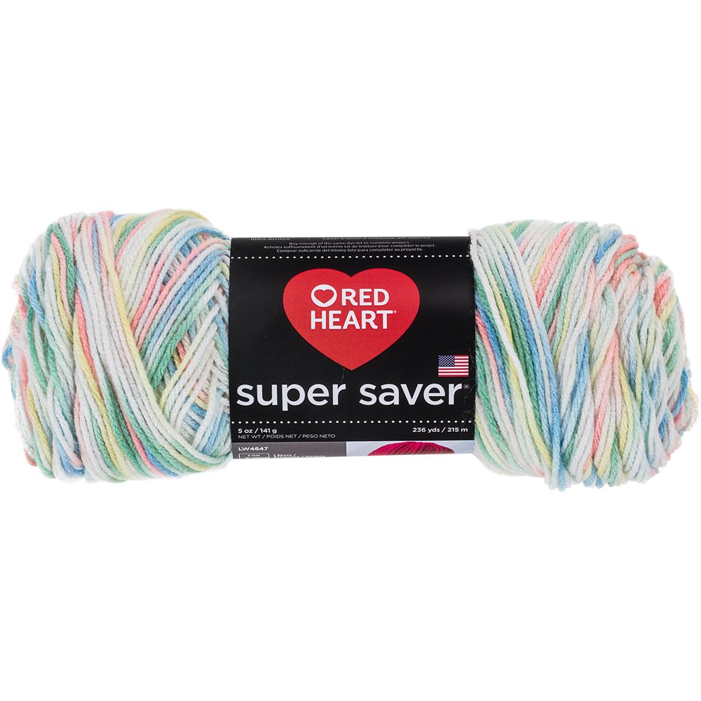 Red Heart Super Saver Lovey Yarn, 236 Yd.