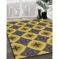 thumbnail image 3 of Ahgly Company Machine Washable Indoor Rectangle Transitional Dark Brown Area Rugs, 8' x 10', 3 of 7