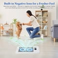thumbnail image 2 of 4" x 10" HVAC Air Vent Booster Fan, Mobile App Remote Control, 10 Adjustable Wind Speeds, 120 CFM Air Output, Low Noise Running, Built-in Negative Ion Component, Safety Lock for Kids & Pets, Fits Wal, 2 of 7