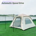 thumbnail image 6 of 4 Person Instant Camping Tent, Automatic Easy Pop up Tents for Camping/Outdoor/Beach/Hiking/Traveling, Grey & Gold, 6 of 8