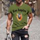 thumbnail image 1 of Tops para hombre, blusas y camisas de manga corta con cuello redondo para hombre, jersey informal con cuello redondo estampado para hombre, pantalones cortos deportivos para fitness, blusa de poliéste, 1 of 5