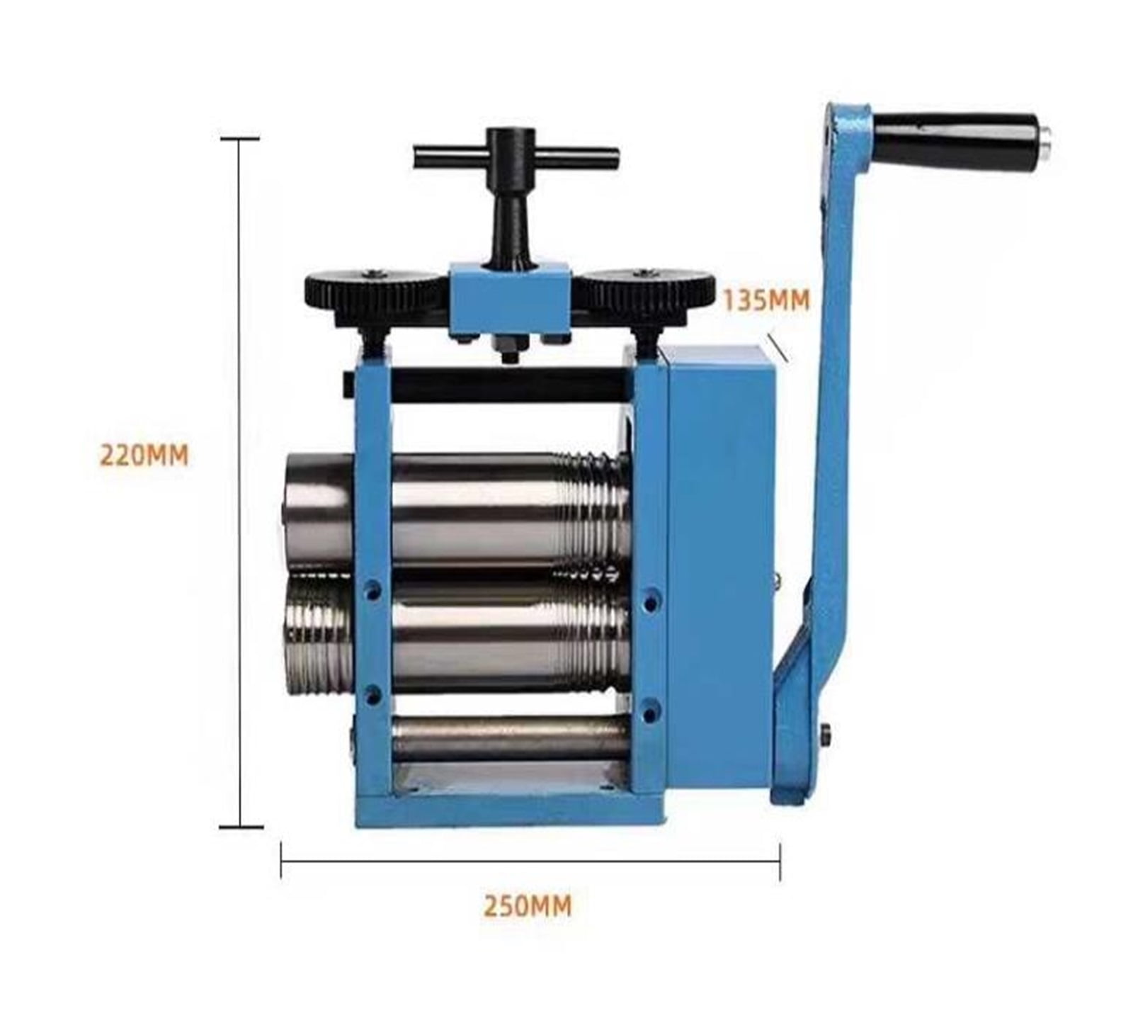Jewelry Rolling Mill Tablet Machine craft jewelry tool and Equipment newest BLUE Rolling Mill ( 4 ROLLERS ), Hand Operated