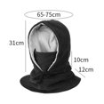 thumbnail image 3 of LJNYFDC Face Neck Protection Cap Outdoor Hat with Integrated Scarf Thick Plush Windproof Cold Proof Soft Adjustable for Unisex Cycling, 3 of 7