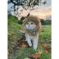 thumbnail image 4 of Pets Lion Mane Wig Hood Dog And Cat Fancy Wearable Lion Hair Accessories Pets Clothes For Halloween Christmas Easter Festival Party(M-12.6In), 4 of 8