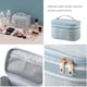 thumbnail image 4 of Matsuzay Bolsa de almacenamiento Bolsas simples Zip Sólido Ligero Paquete portátil Cosméticos Pastas de Cepillo de Negocios Almacenamiento y organización del hogar Azul, 4 of 6