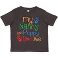 thumbnail image 3 of Inktastic Nanny and Poppy Love Me Grandkid Boys or Girls Toddler T-Shirt, 3 of 5