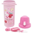 thumbnail image 2 of Hello Kitty Water Bottle from Japan with Push-Button Cover and Carrying Strap. 600ml, 2 of 7