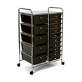 thumbnail image 3 of Seville Classics 15-Drawer Organizer Cart, Black, 3 of 8