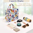 thumbnail image 5 of FORMRS Womens Corduroy Tote Bag Crossbody Shoulder Purse Handbag with Detachable Strap, Watercolor Flowers Pattern, 5 of 7