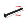 thumbnail image 2 of M8x100mm Grade 10.9 Partially Threaded Flat Head Hex Socket Cap Screw Black 5pcs, 2 of 5