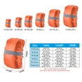 thumbnail image 2 of Uxcell 15-25L Waterproof Backpack Rain Cover with Reflective Strap XS Orange, 2 of 6