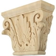thumbnail image 2 of Ekena Millwork 11"W x 6 3/4"BW x 3 7/8"D x 8 7/8"H Large Chesterfield Capital (Fits Pilasters up to 6 1/4"W x 2"D), Lindenwood, 2 of 4