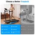 thumbnail image 3 of YPOO Walking Pad with Foldable Handles, 2.5HP Incline Treadmill, 350 Ibs Capacity, LED Display, Black, 3 of 9