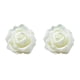 thumbnail image 1 of Matsuzay 50 piezas de flores biónicas artificiales PE espuma simulación rosa flor falsa para adornos de compromiso de fiesta de boda Blanco crema 2piezas, 1 of 6