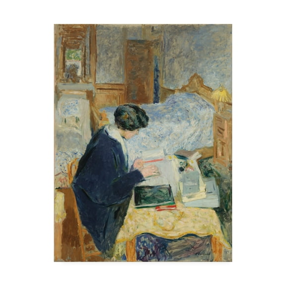 Trademark Fine Art 'Lucy Hessel Reading' Canvas Art by Edouard Vuillard