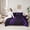 Purple, variant on Manfei Red Blue Neon Light Twin Bedding Sets 7-Piece, Geometric Minimalist Bedding Comforter Set, Black Reversible Sheet Sets, Microfiber Bedroom Decor