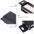 thumbnail image 4 of Magnetic Door Catch Strong Heavy Duty Cupboard Magnets Kitchen 40Kg Door Black, 4 of 9