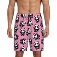 thumbnail image 1 of Vsdgher Short de Pyjama Imprimé Panda Mignon pour Hommes Bas de Pyjama Léger avec Poches-TG, 1 of 6